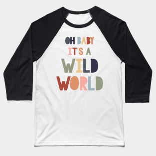 Wild world earth tones Baseball T-Shirt